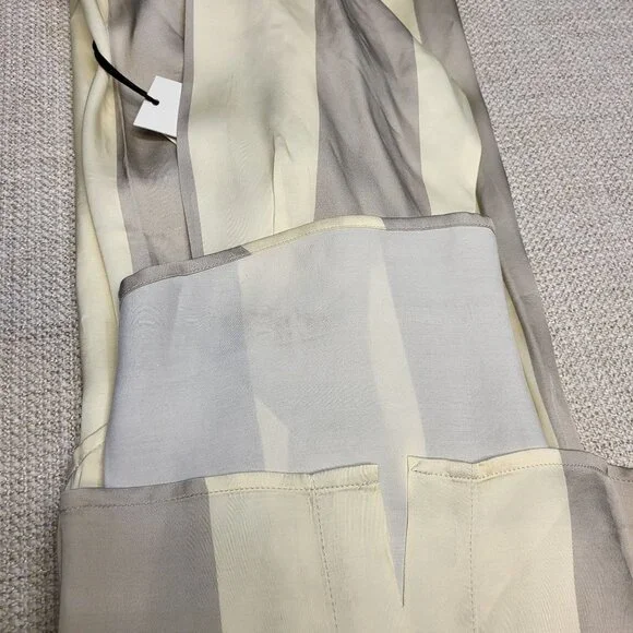 Honor The Gift Women's Striped Button-Up Shirt Dress Grey Casual Long Sleeve Med - Picture 14 of 15